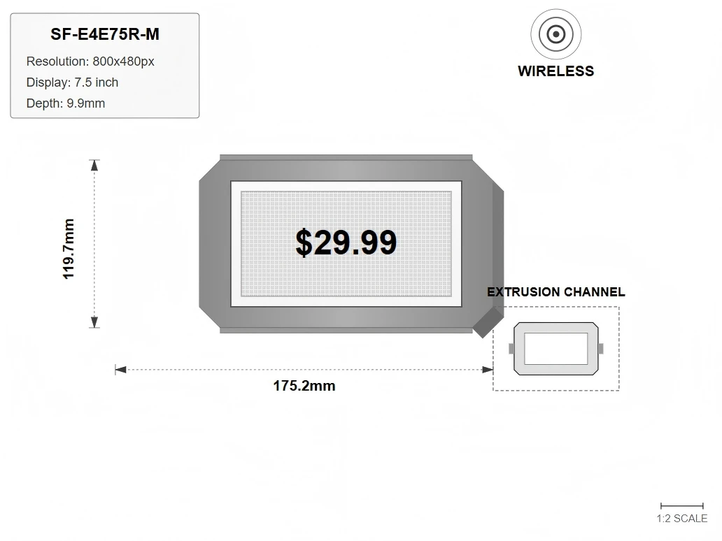 Modern Electronic Shelf Label Technology Modern Electronic Shelf Label Technology